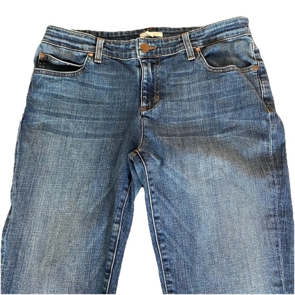 Eileen Fisher Jeans Womens 6 Mid-Rise Straight Leg Medium Wash Organic Cotton - Picture 6 of 9